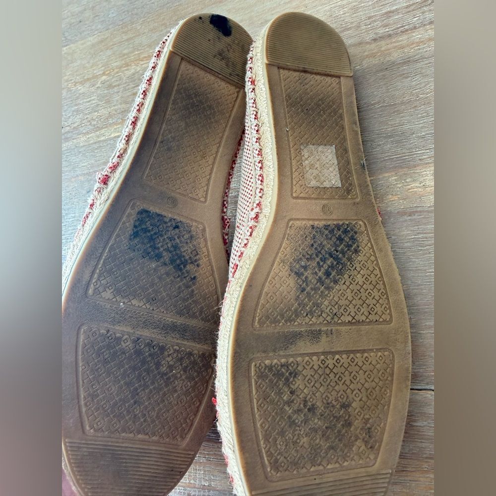 Tory Burch Pink and Coral Espadrille Flats - Picture 3 of 3